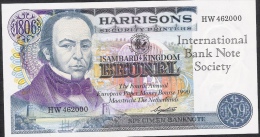 HARRISONS SPECIMEN BANKNOTE IBNS OVERPRINT 1990   UNC. - Other & Unclassified