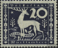 Württemberg D146 With Hinge 1920 Farewell Edition - Postfris