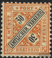 Württemberg D233 Unmounted Mint / Never Hinged 1906 Numbers In Signs - Mint
