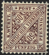 Württemberg D235b Unmounted Mint / Never Hinged 1906 Numbers In Signs - Neufs