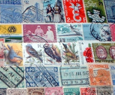 Belgium 200 Different Stamps - Collezioni