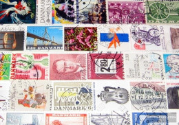 Denmark 100 Different  Special Stamps And Large - Action