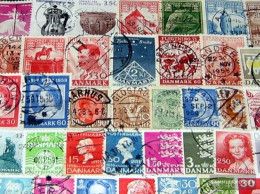 Denmark 250 Different Stamps - Collections