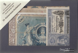 German Empire 5 Different Banknotes  German Empire - Sammlungen
