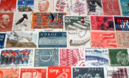 Norway 100 Different  Special Stamps And Large - Collections