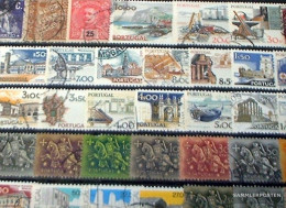 Portugal 50 Different Stamps - Verzamelingen