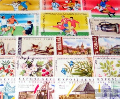 Romania 100 Different Special Stamps - Collections