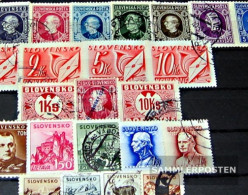 Slovakia 25 Different Stamps  Until 1945 - Collections, Lots & Series