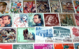 Spain 100 Various  Special Stamps And Large - Collections