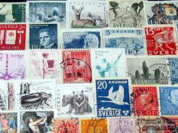 Sweden 200 Various Stamps - Collections