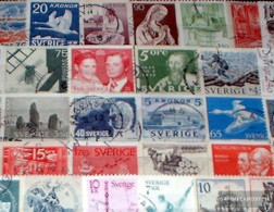 Sweden 50 Different  Special Stamps And Large - Colecciones