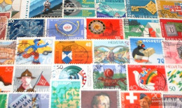 Switzerland 100 Different  Special Stamps And Large - Collections