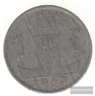 Belgium Km-number. : 127 1942 Very Fine Zinc Very Fine 1942 1 Franc Leo On Shield - 1 Franc