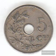 Belgium Km-number. : 55 1904 Very Fine Copper-Nickel Very Fine 1904 5 Centimes Gekröntes Monogram - 5 Cent