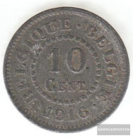 Belgium Km-number. : 81 1916 Extremely Fine Zinc Extremely Fine 1916 10 Centimes German Cast I. W - 10 Centimes