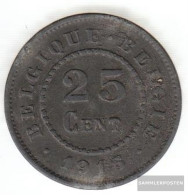 Belgium Km-number. : 82 1916 Extremely Fine Zinc Extremely Fine 1916 25 Centimes German Cast I. W - 25 Cents