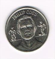 *** JETON  PHILLIP COCU KNVB  ORANJE 2000 - Monedas Elongadas (elongated Coins)