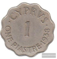 Cyprus Km-number. : 23 1942 Very Fine Bronze Very Fine 1942 1 Piastre George VI. - Cyprus