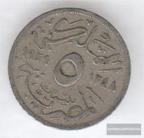 Egypt Km-number. : 346 1929 Very Fine Copper-Nickel Very Fine 1929 5 Milliemes Fuad I. - Egypt