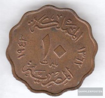 Egypt Km-number. : 361 1938 Very Fine Bronze Very Fine 1938 10 Milliemes Farouk - Egypt