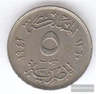 Egypt Km-number. : 363 1938 Very Fine Copper-Nickel Very Fine 1938 5 Milliemes Farouk - Egypt