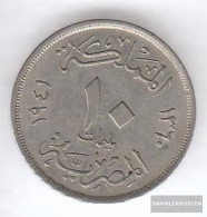 Egypt Km-number. : 364 1938 Very Fine Copper-Nickel Very Fine 1938 10 Milliemes Farouk - Egypt