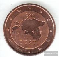 Estonia Est 3 2011 Stgl./unzirkuliert Stgl./unzirkuliert 2011 Kursmünze 5 Cent - Estland