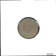 German Empire Jägernr: 12 1900 E Very Fine Copper-Nickel Very Fine 1900 5 Pfennig Large Imperial Eagle - 5 Pfennig