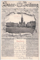 Saar Zeitung SAARLOUIS Marktplatz 23.9.1902 Gelaufen - Kreis Saarlouis