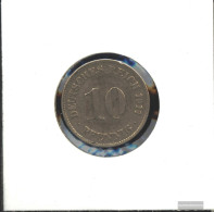 German Empire Jägernr: 13 1908 F Very Fine Copper-Nickel Very Fine 1908 10 Pfennig Large Imperial Eagle - 10 Pfennig