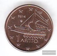 Greece Grams 1 2014 Stgl./unzirkuliert Stgl./unzirkuliert 2014 Kursmünze 1 Cent - Greece