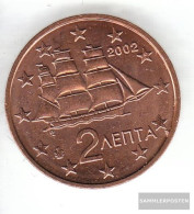 Greece Grams 2 2002 G Stgl./unzirkuliert With Geheimzeichen Stgl./unzirkuliert 2002 Kursmünze 2 Cent - Greece