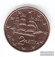 Greece Grams 2 2010 Stgl./unzirkuliert Stgl./unzirkuliert 2010 Kursmünze 2 Cent - Grèce