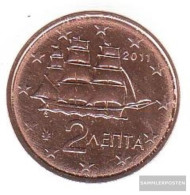 Greece Grams 2 2011 Stgl./unzirkuliert Stgl./unzirkuliert 2011 Kursmünze 2 Cent - Grèce