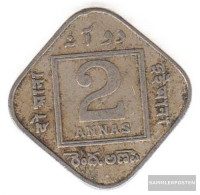 India Km-number. : 516 1918 Very Fine Copper-Nickel Very Fine 1918 2 Annas George V. - India