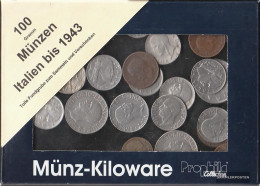 Italy 100 Grams Münzkiloware  Until 1943 - Kiloware - Münzen