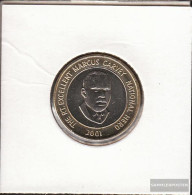 Jamaica 182 2001 Stgl./unzirkuliert Bimetall Stgl./unzirkuliert 2001 20 Dollars Marcus Garvey - Jamaique