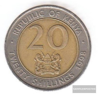 Kenya Km-number. : 32 1998 Very Fine Bimetall Very Fine 1998 20 Shillings Arap Moi - Kenya