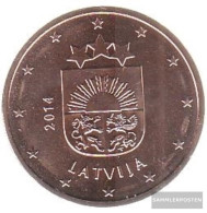 Latvia LET 3 2014 Stgl./unzirkuliert Stgl./unzirkuliert 2014 Kursmünze 5 Cent - Lettonie