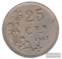 Luxembourg Km-number. : 37 1927 Very Fine Copper-Nickel Very Fine 1927 25 Centimes Crest - Luxembourg