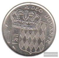 Monaco Km-number. : 140 1977 Extremely Fine Nickel Extremely Fine 1977 1 Franc Rainier III. - 1960-2001 Nouveaux Francs