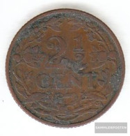 Netherlands Km-number. : 150 1913 Very Fine Bronze Very Fine 1913 2-1/2 Cent Crowned Leo - 2.5 Centavos