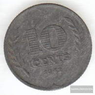 Netherlands Km-number. : 173 1943 Extremely Fine Zinc Extremely Fine 1943 10 Cents Tulips - 10 Centavos