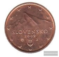 Slovakia Sk 2 2009 Stgl./unzirkuliert Stgl./unzirkuliert 2009 Kursmünze 2 Cent - Slowakei