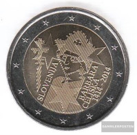 Slovenia 2014 Stgl./unzirkuliert Reprint: 1 Million. Stgl./unzirkuliert 2014 2 Euro Barbara Of Cilli - Slovenië