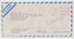 ARGENTINE ARGENTINA LETTRE RECOMMANDÉ CORDOBA 22 JANVIER 1993 POUR LAGUNA HILLS USA CACHET CERTIF AEREA - 2 Scans - - Covers & Documents