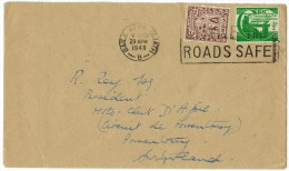 IRLANDA - IRLANDE - Ireland - EIRE - 1948 - 2 1/2 + 1/2 P + Special Cancel Make The Roads Safe - Viaggiata Per Switze... - Lettres & Documents