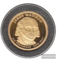 U.S. Km-number. : 404 2007 S Polierte Plate Copper, Nickel-Me Plattiert Polierte Plate 2007 1 US Dollars James Madison - 2007-…: Presidents