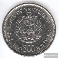 Venezuela Km-number. : 79 1999 Extremely Fine Steel, Nickel Plattiert Extremely Fine 1999 500 Bolivares Crest - Venezuela