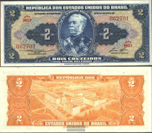 Brazil Pick-number: 151b Uncirculated 1958 2 Cruzeiros - Brazilië